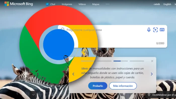 Bing AI expande sus fronteras, llega a Chrome y Safari, aunque con limitaciones