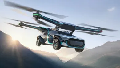 La empresa Xpeng presenta su concepto de automóvil volador, el AeroHT eVTOL Flying Car