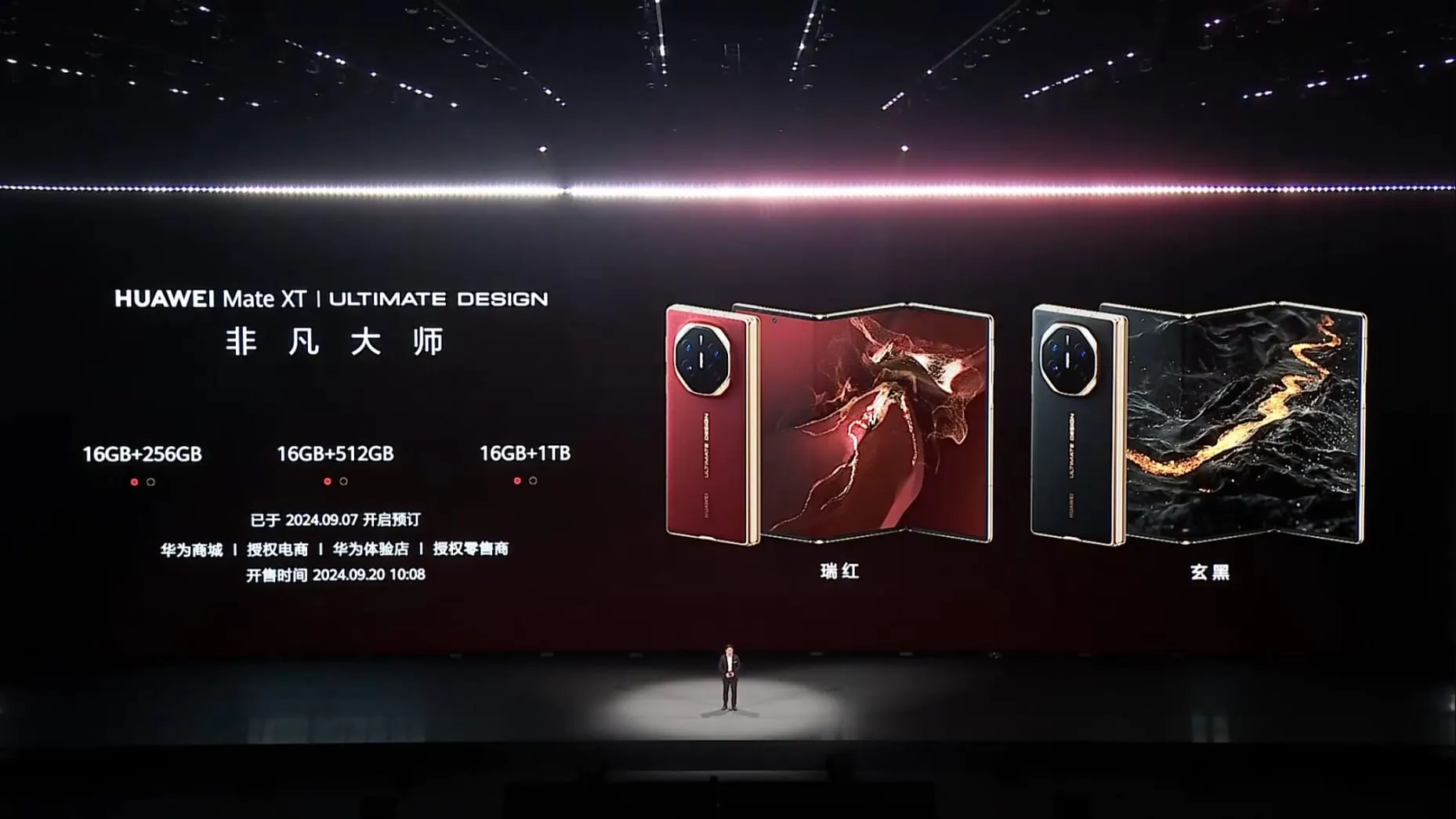 Huawei presenta el Mate XT Ultimate: el smartphone con pantalla triple plegable