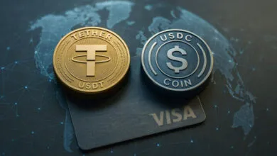 Stablecoins llegan a tarjetas Visa con ayuda de Stripe y Bridge