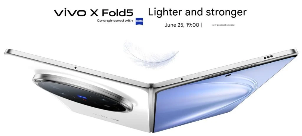 X Fold 5 de Vivo verá la luz el 25 de junio, estas son sus características clave
