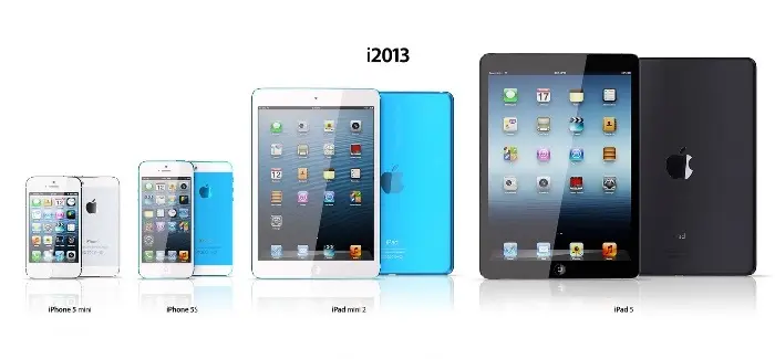 Apple en el 2013: Conceptos del iPad mini 2, iPad 5 y iPhone 5S