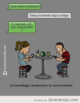 humor-grafico-viñeta-graciosa-chico-chica-tomando-algo-juntos-hablando-porr-whatsapp