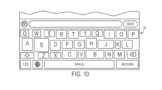 patente de teclado de Apple