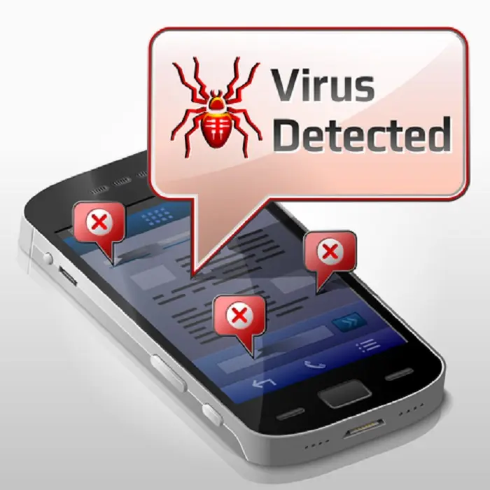 smarttphone con virus