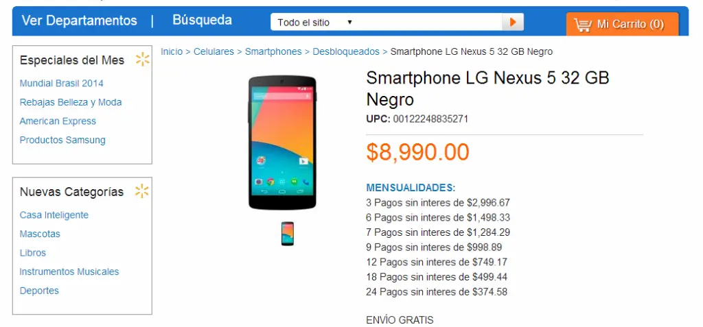 Nexus-5-32-GB-Mexico-Walmart-captura