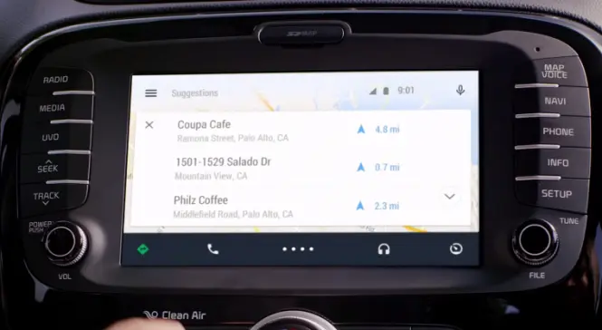 Las aplicaciones de Android Auto tendrán un diseño similar entre ellas