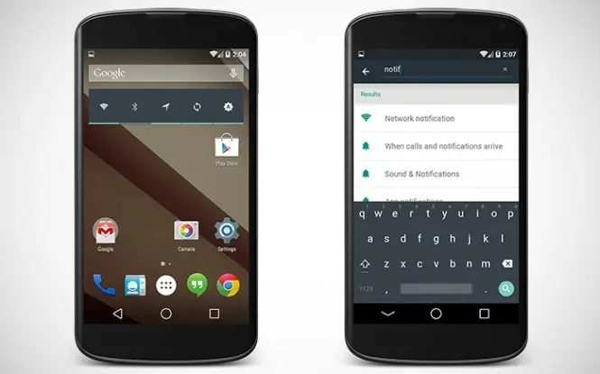Algunos Nexus 4 con Android L han sido captados en Google +.
