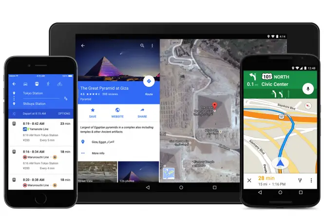 Google Maps recibió Material Design tanto en Android como en iOS.