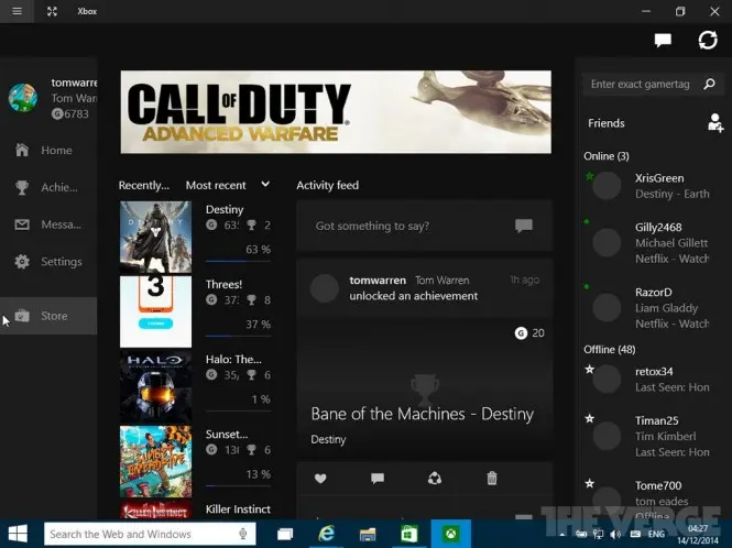 Nueva aplicación de Xbox en Windows 10