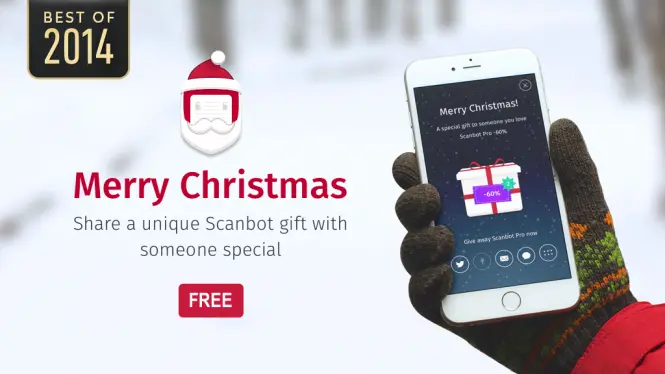 Scanbot Pro ofrece un 60% de descuento por las fiestas navideñas.