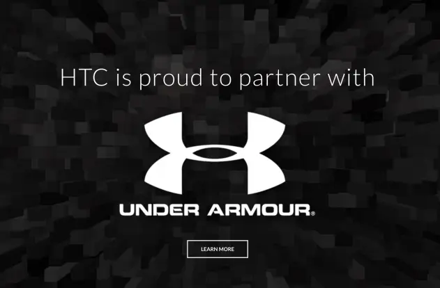 HTC y Under Armour anuncian sociedadpng