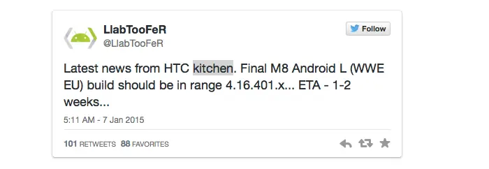 htc one m8 android l