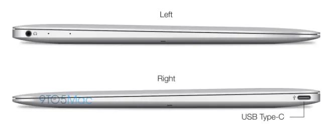 Únicos puertos en la supuesta MacBook Air 12