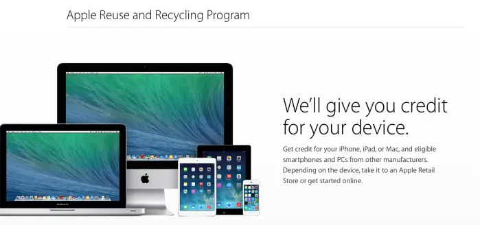 Apple programa  reciclaje e intercambio