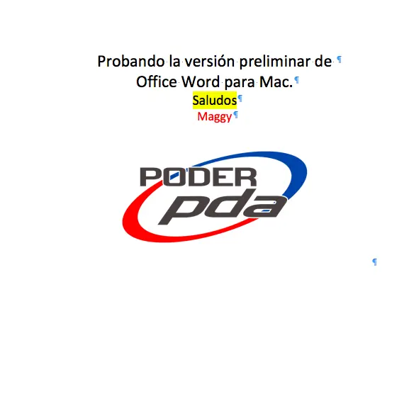Microsoft Office for Mac Preview-documento