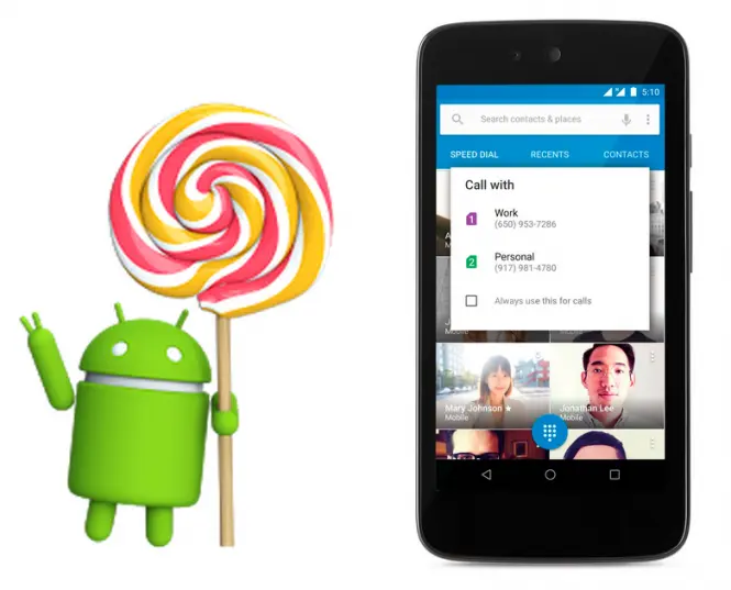 Android 5.1 con soporte para varias tarjetas SIM