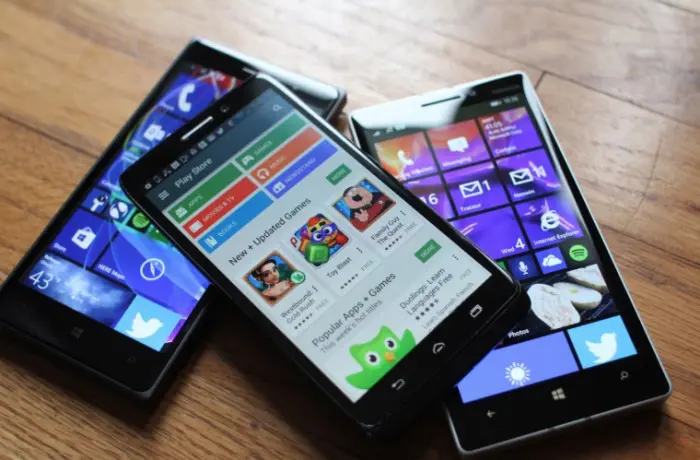 Sistemas operativos Android y Windows Phone