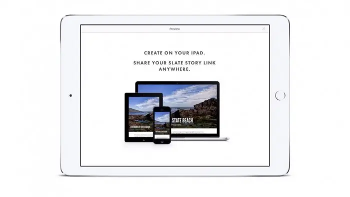 Adobe Slate para iPad