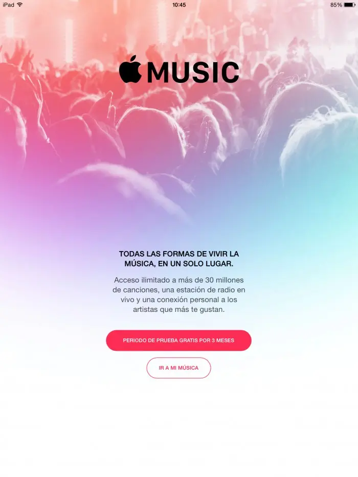 Apple music prueba