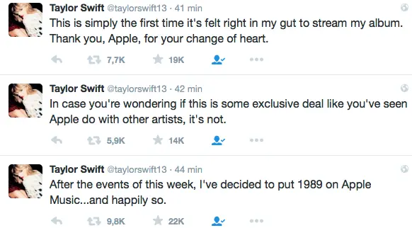 Taylor Swift en Apple Music