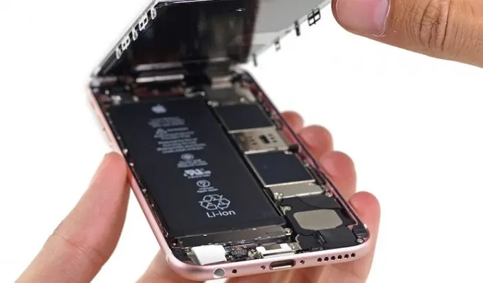 iPhone 6s rosa abierto