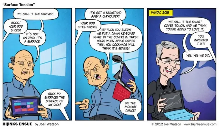 Comic se anticipó a la cubierta del iPad Pro