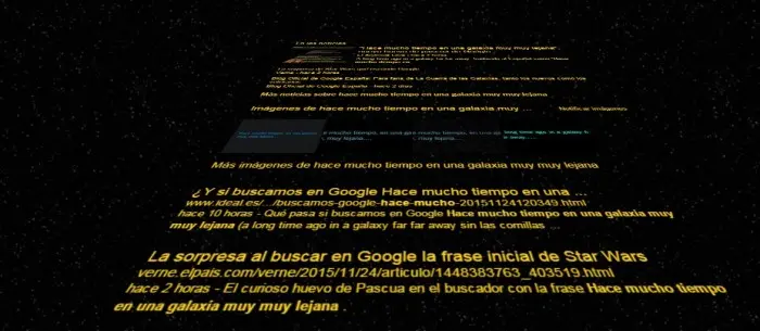 huevo de Pascua Google Star Wars