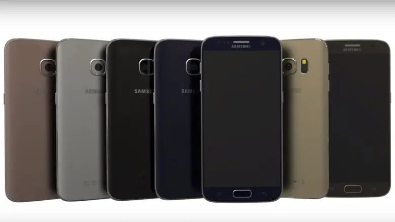Render conceptual de los Galaxy S7 