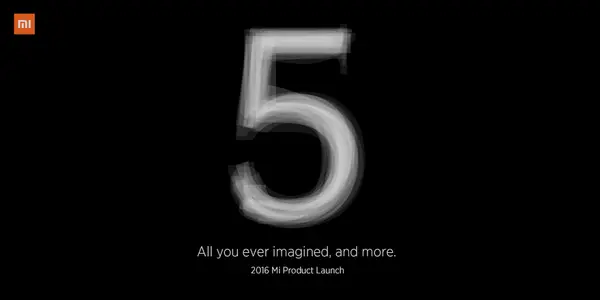 Xiaomi Mi 5 estará presente en el MWC 2016
