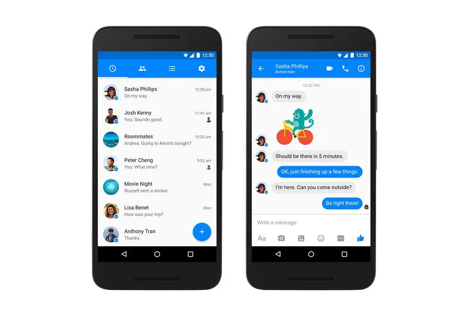 facebook messenger material design