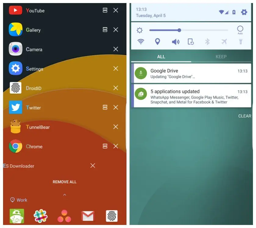 Samsung-Good-lock-UI-swipe-recent-apps-brightness-slide-notifications