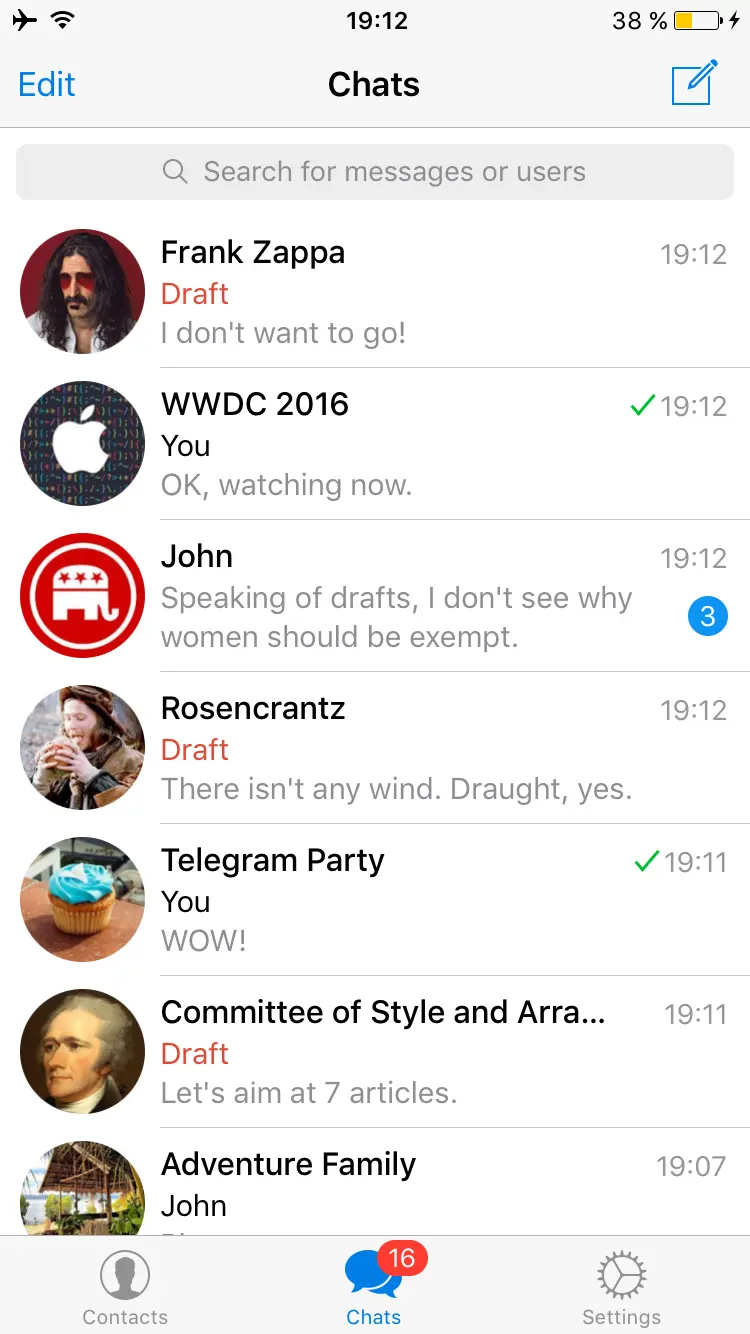 Telegram-draft