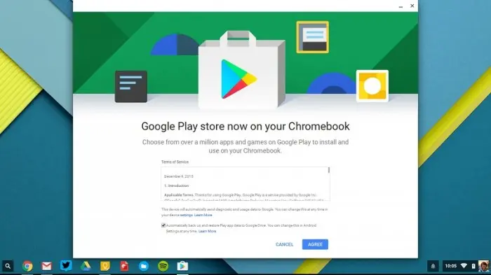 Google Play Store en Chromebook Chrome OS