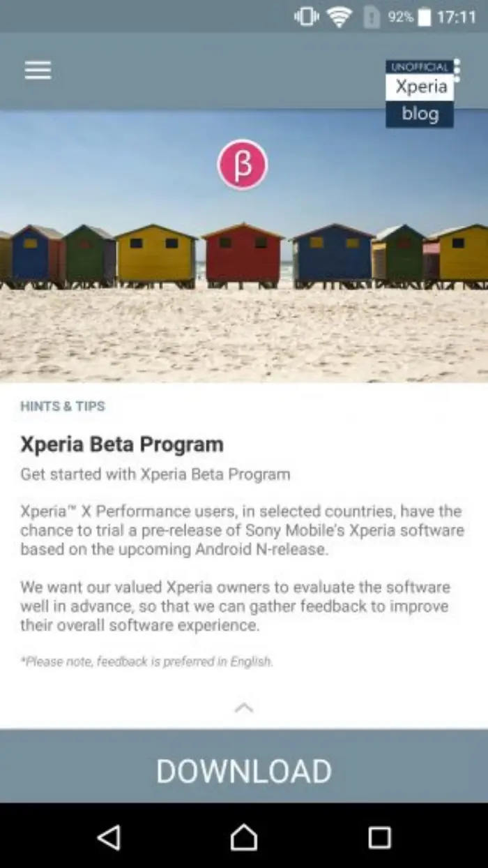 Nougat-Xperia-Beta-Program