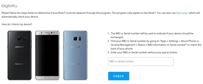 galaxy note 7 imei