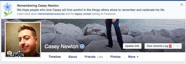 Facebook recuerda a gente que ya falleció