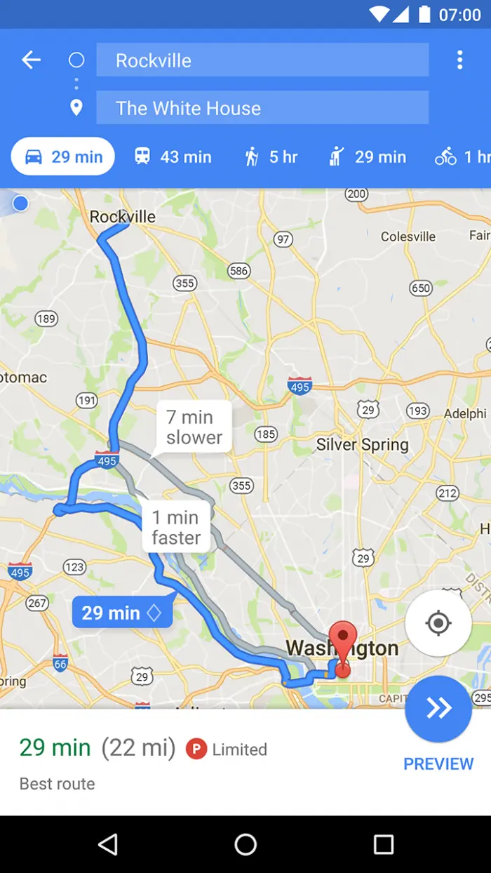google-maps-parking-limited