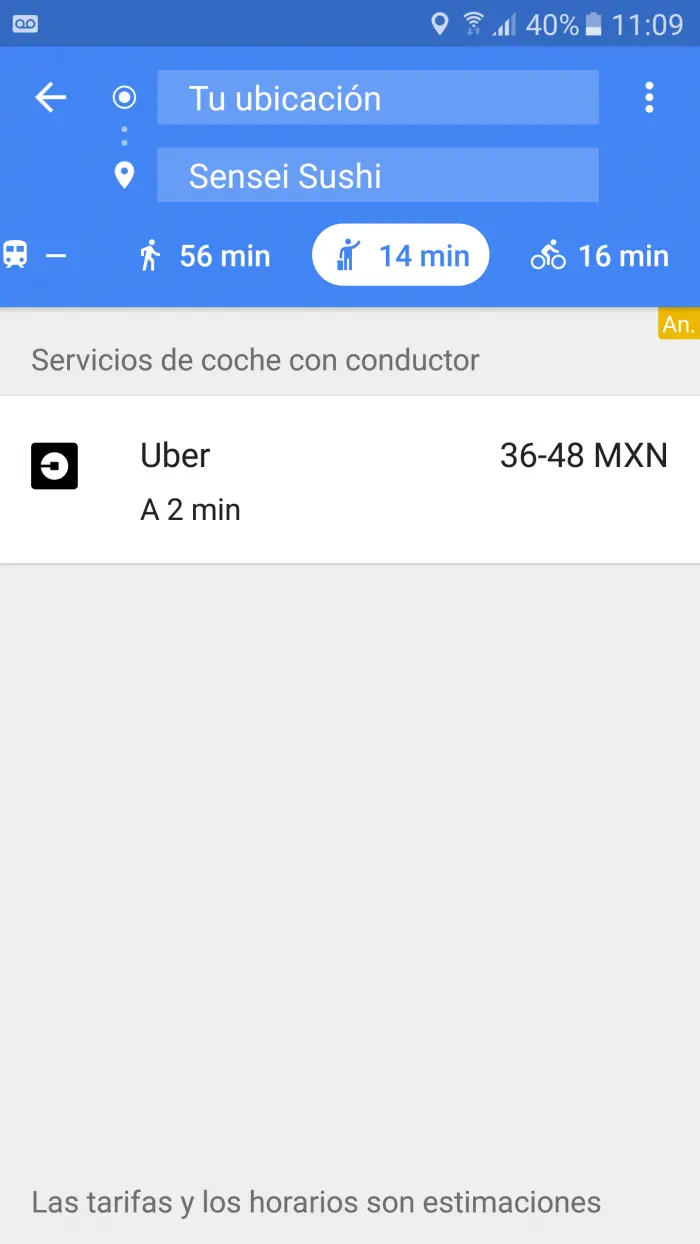 uber google-maps