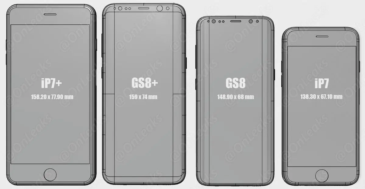 galaxy s8 iphone 7