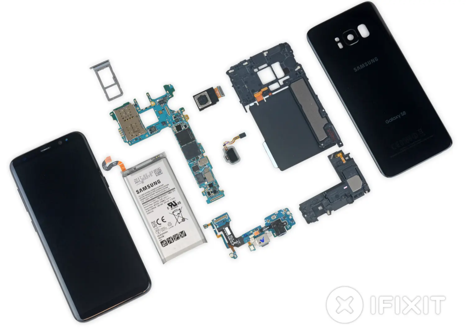 Samsung Galaxy S8 desarmado ifixit