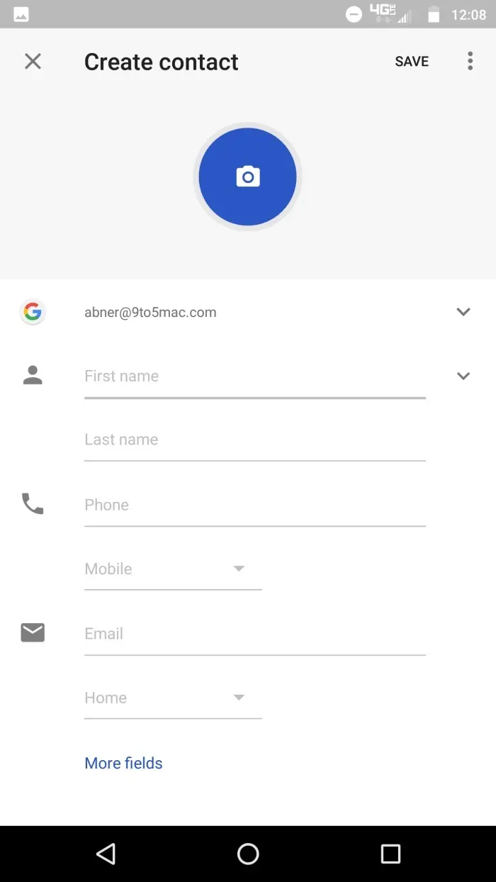 google-contacts-crear contacto