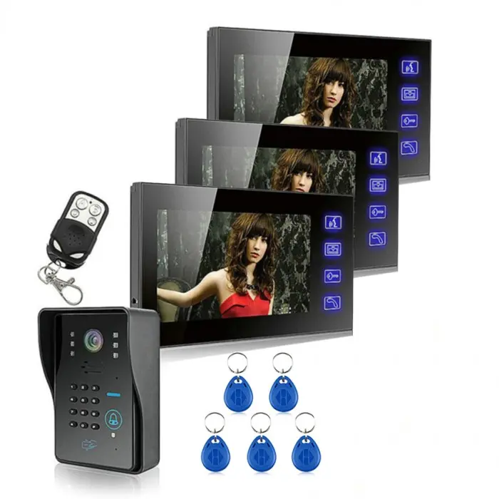 Touch Key 7 LCD Video Door Phone Intercom-ofertas-geekbuying