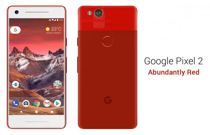 Google-Pixel-2-rojo