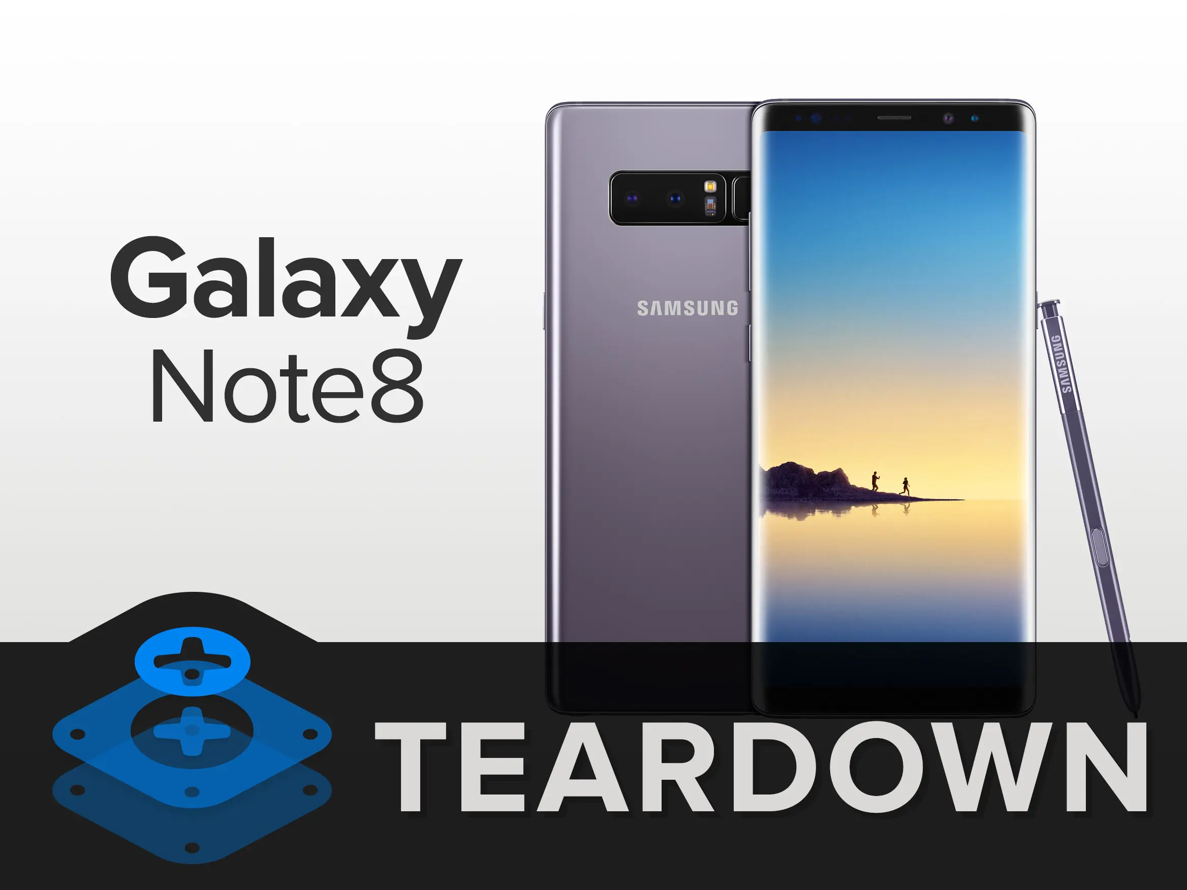 Galaxy Note 8 fue desarmado completamente