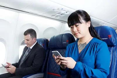 Delta Mensajería móvil en vuelo