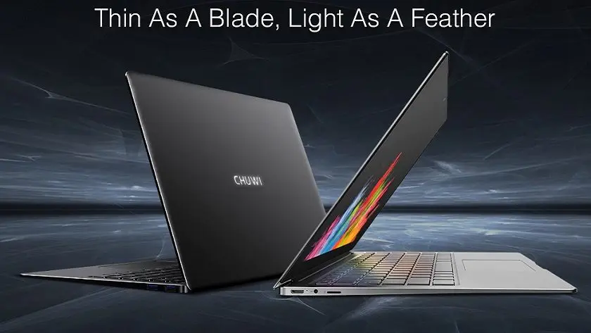 Chuwi LapBook es bastante delgada y portátil