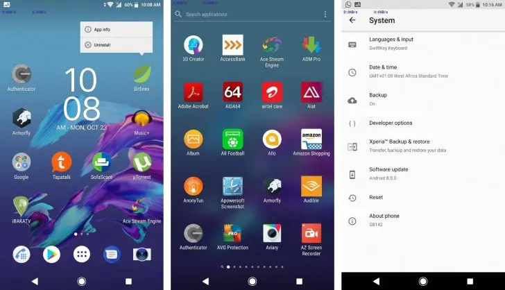 XZ Premium - Android Oreo