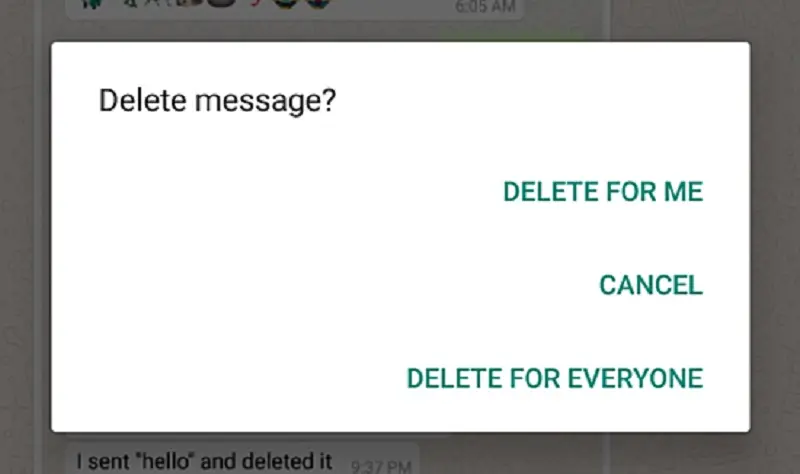 whatsapp borra mensajes