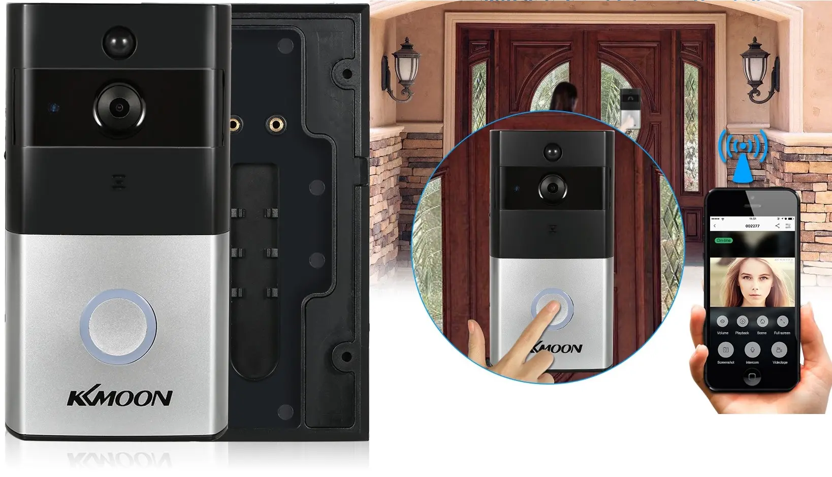 KKmoon HD 720P Doorbell Wireless WIFI